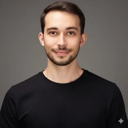 Headshot of Burak, co-founder of Qualia